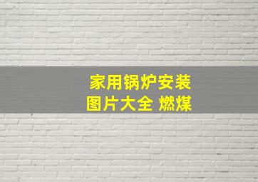 家用锅炉安装图片大全 燃煤